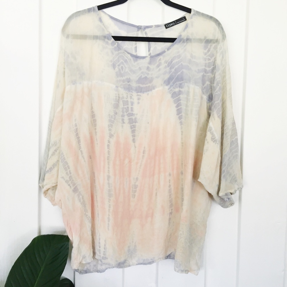 GYPSY 05 || silk tie dye shirt